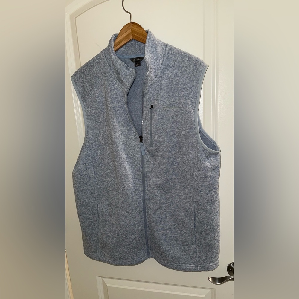 Men's blue/Gray Fleece Vest